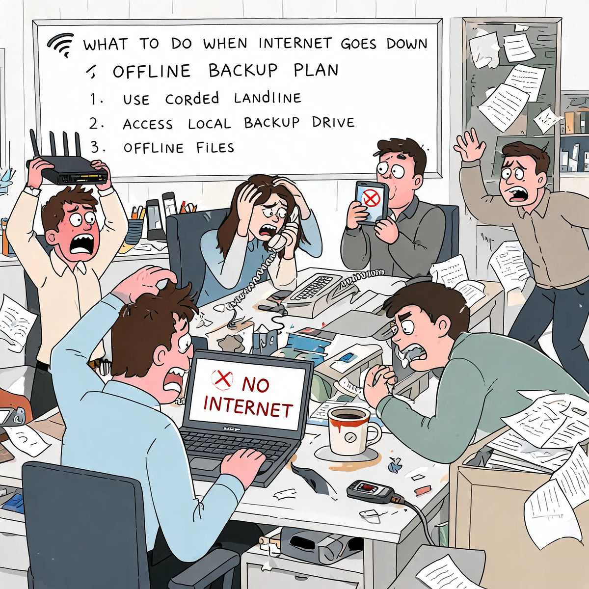 What to Do When the Internet Goes Down: Your Offline Backup Plan