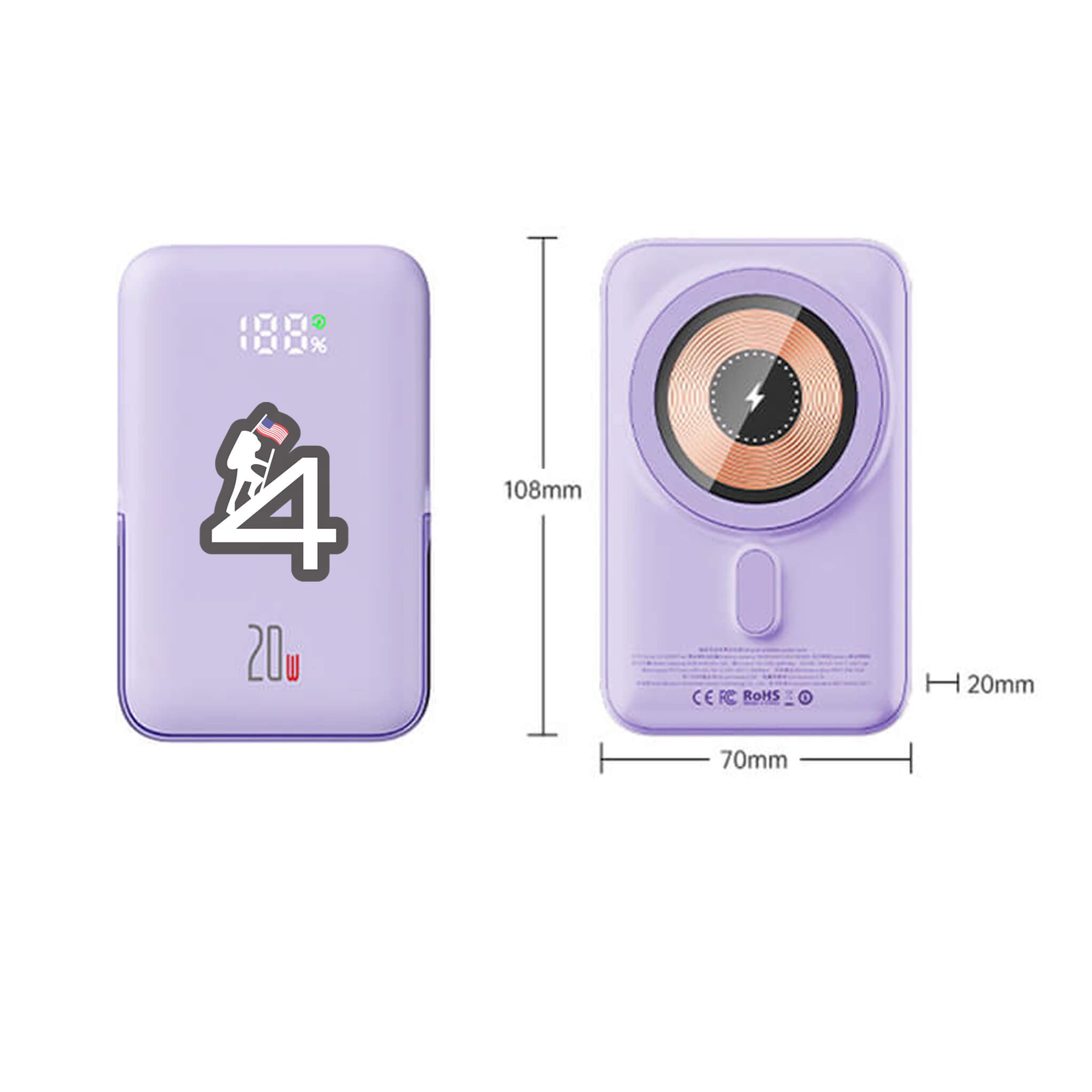 Energy4Future Magnetic Wireless Pro Powerbank 10,000 mAh - survival4future