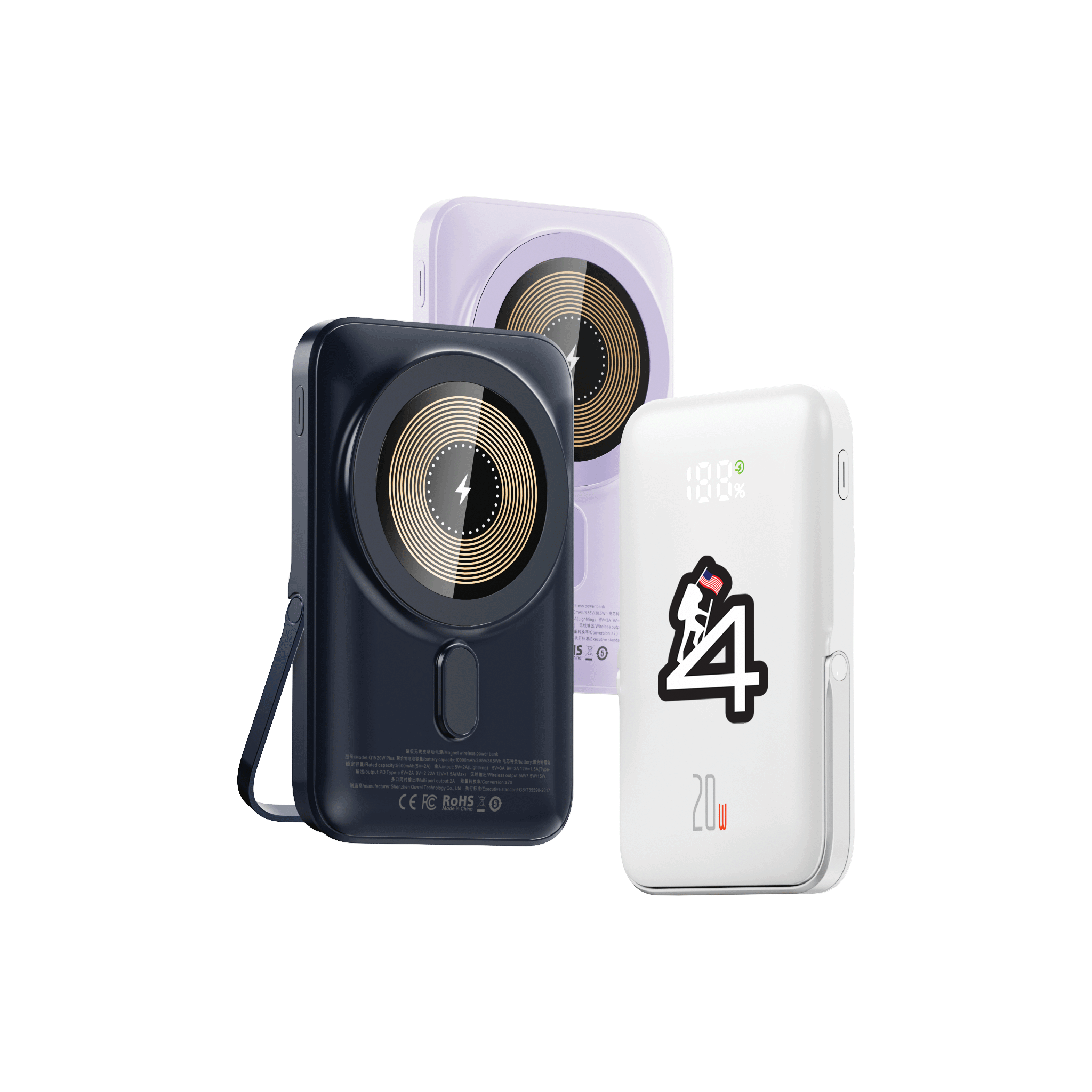 Energy4Future Magnetic Wireless Pro Powerbank 10,000 mAh - survival4future