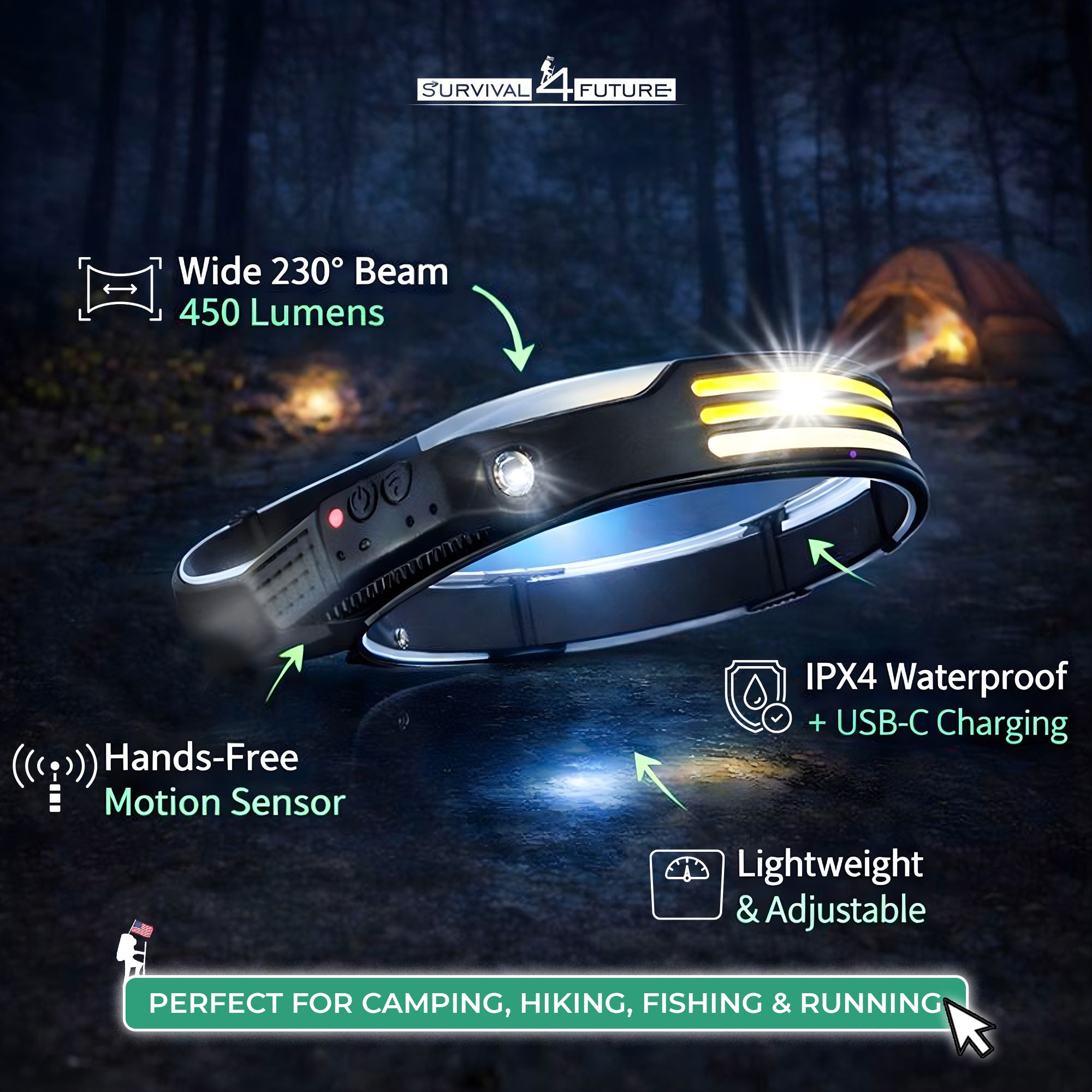 Night Forge Headlamp by Survival4Future - survival4future