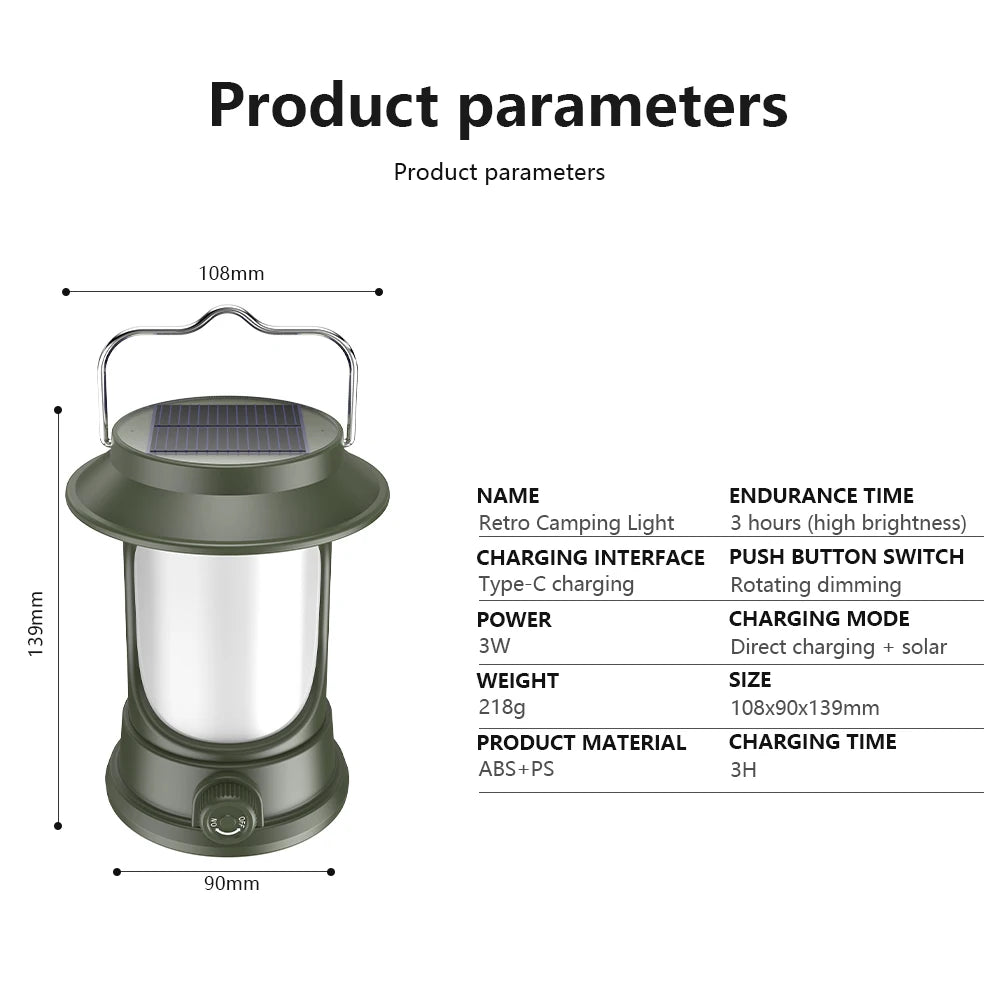 Light4Future - Rechargeable Waterproof Solar Lantern - survival4future
