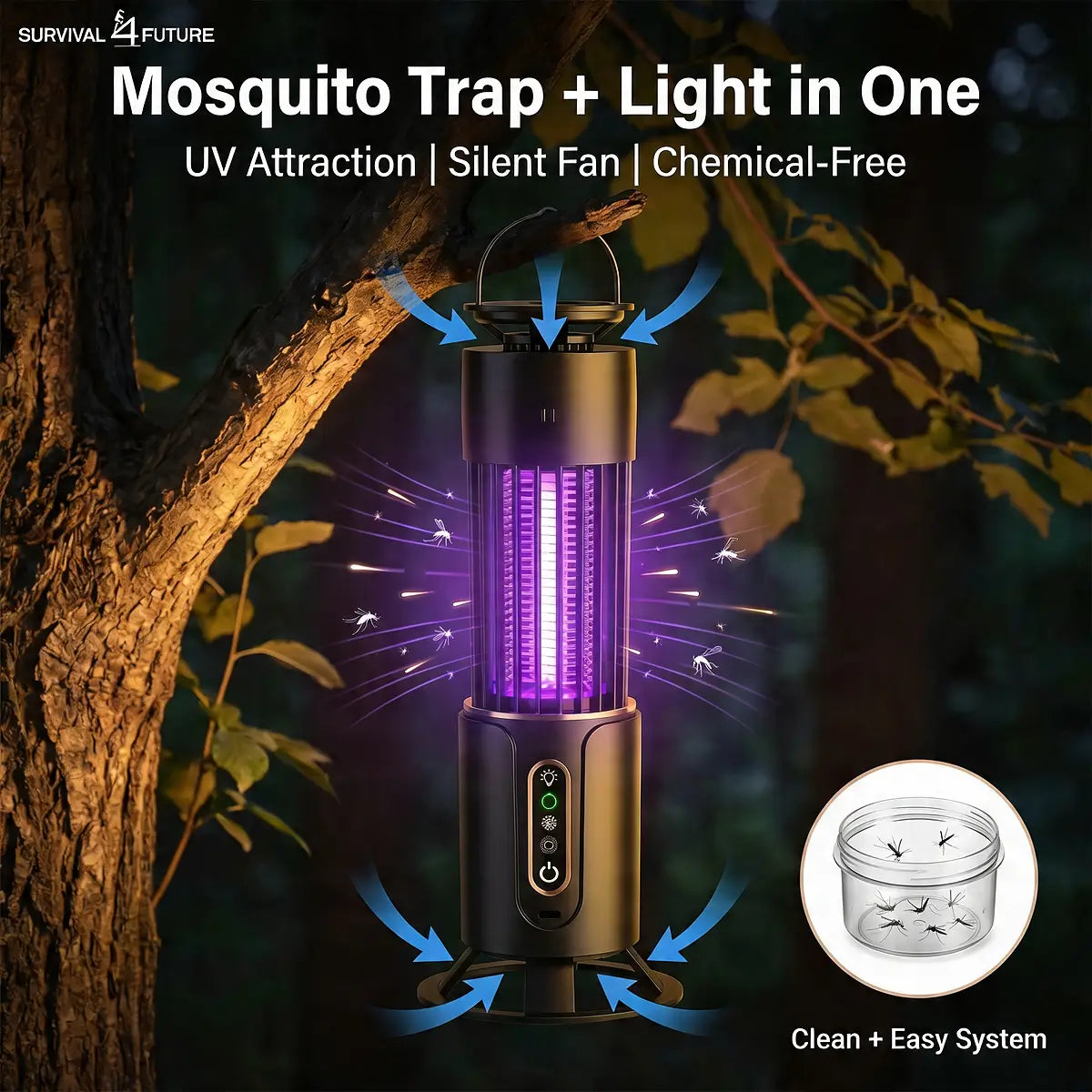 NightGuard 2 in 1 Mosquito Lantern - survival4future