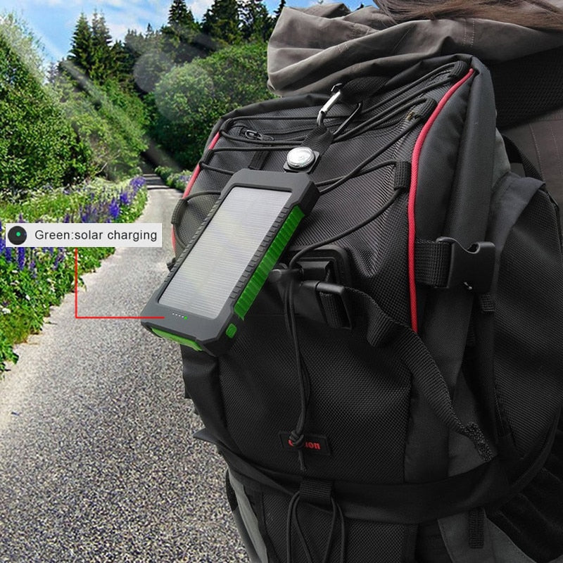 Waterproof Solar Powerbank 30,000 mAh - survival4future