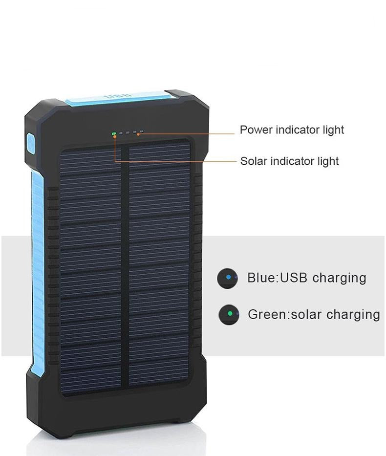 Waterproof Solar Powerbank 30,000 mAh - survival4future